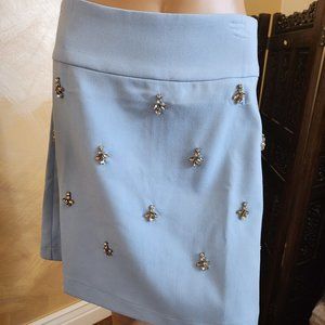 Pre-owned pastel Blue Chickwish embellished skirt